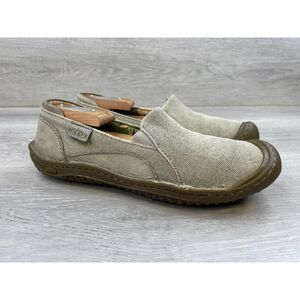 Keen Cush Women Loafer Driving Walking Flat Slip-On Canvas 7 Brown Comfort Shoes